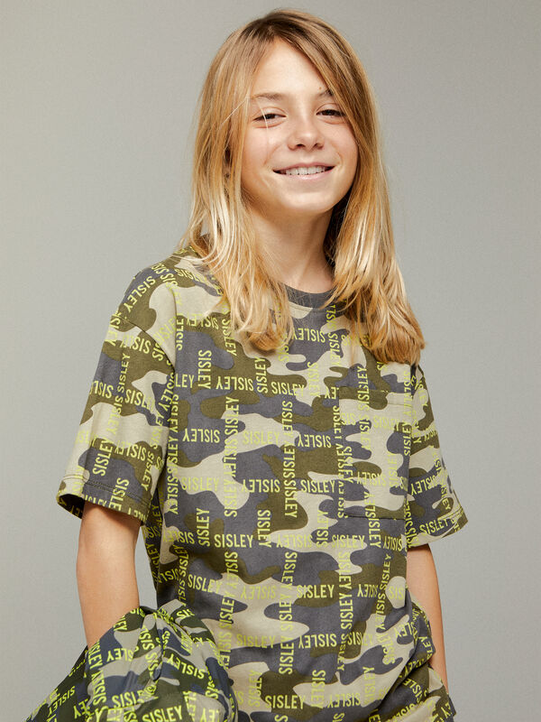 T-shirt camouflage Bambino