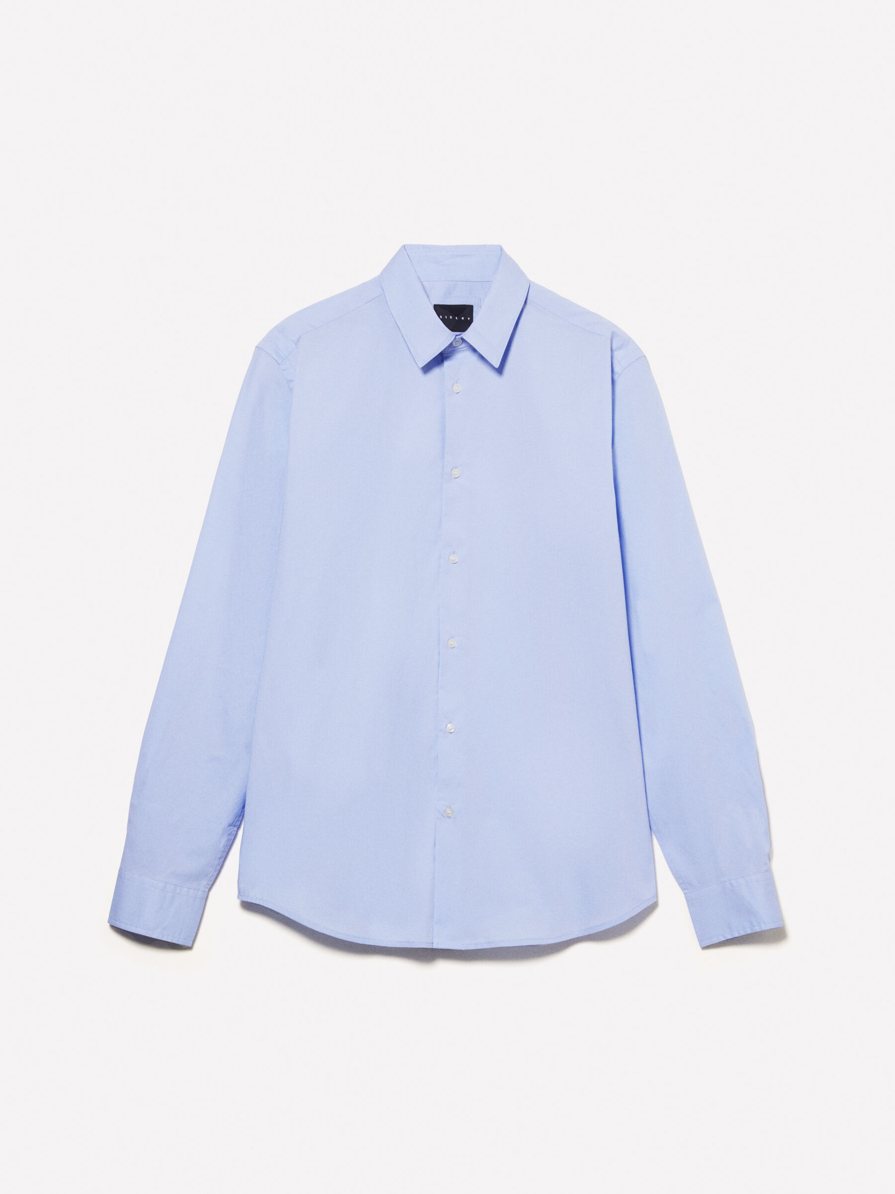 Camicia slim fit azzurra Azzurro Sisley