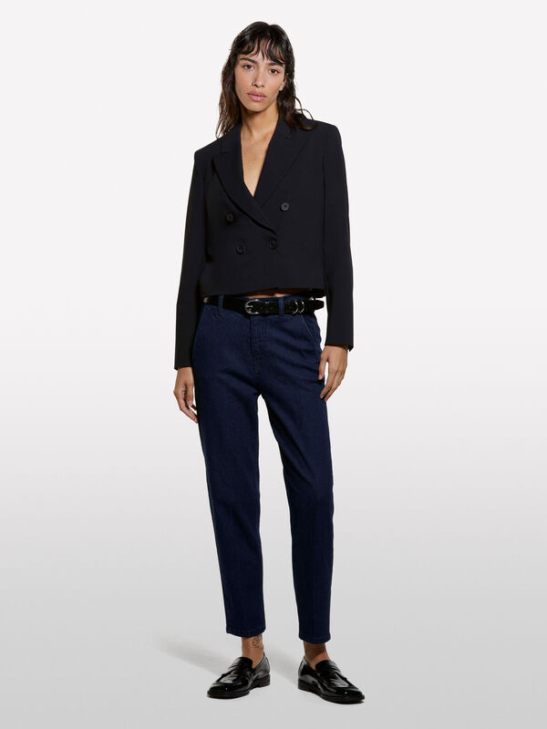Jeans Style 71 chino slim fit blu scuro - jeans slim fit da donna | Sisley