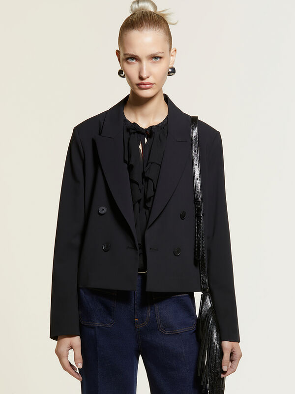 Blazer Spencer nero doppiopetto - blazer da donna | Sisley