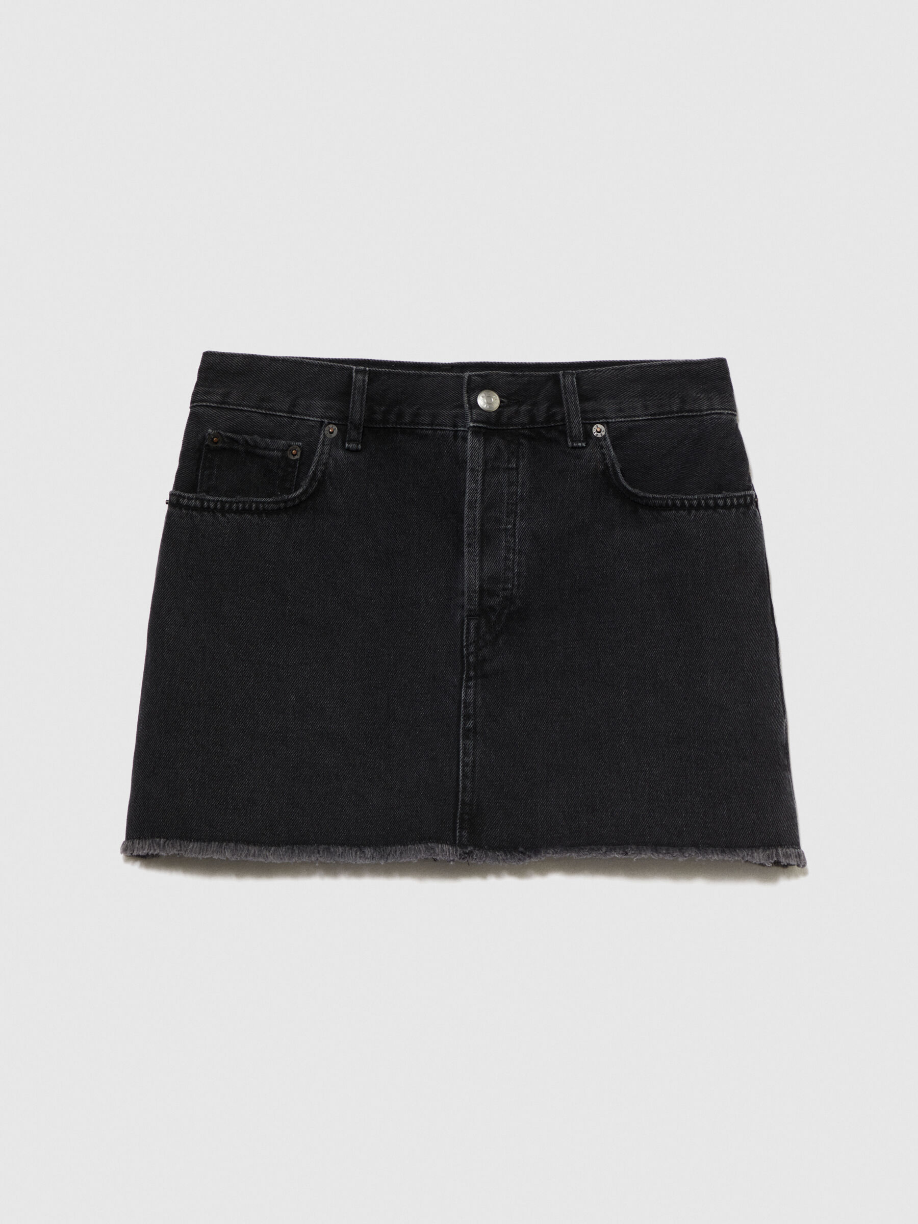 Minigonna on sale jeans nera