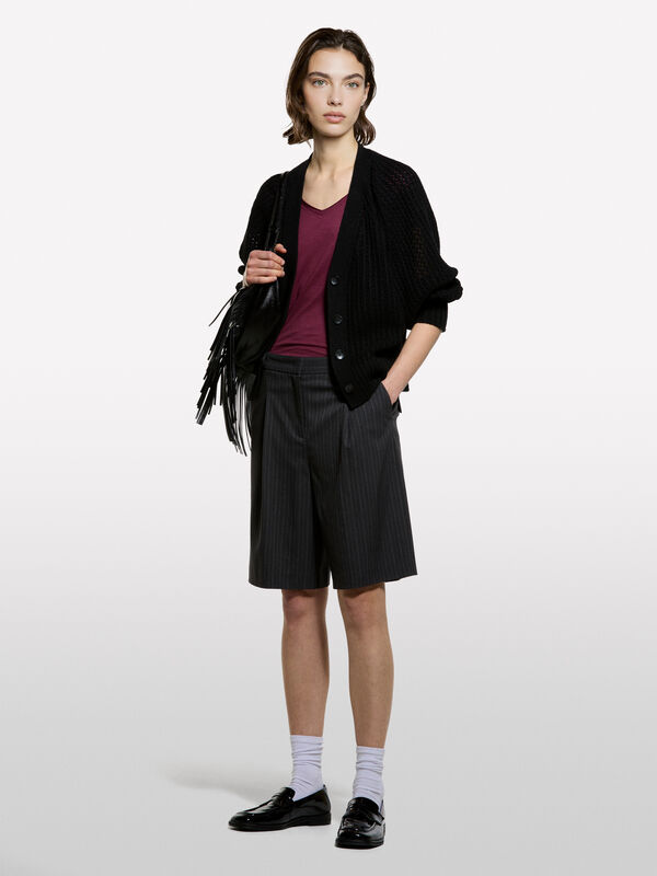 Bermuda gessati - pantaloni shorts da donna | Sisley