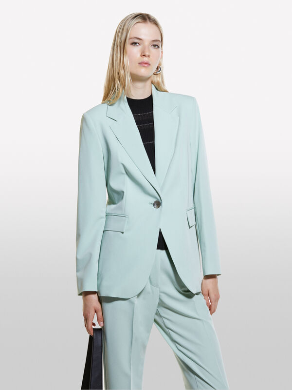 Blazer verde chiaro regular fit - blazer da donna | Sisley