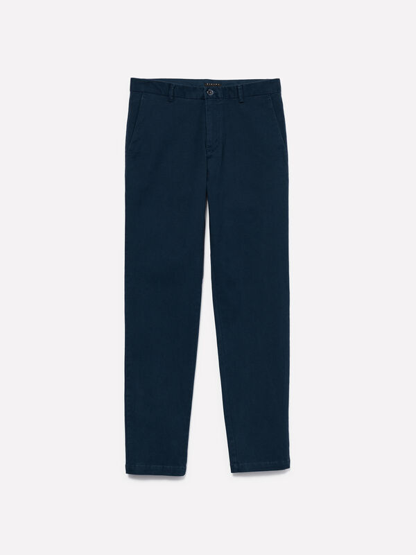 Pantaloni Chino blu scuro Pantaloni Chino blu scuro - pantaloni chino da uomo | Sisley