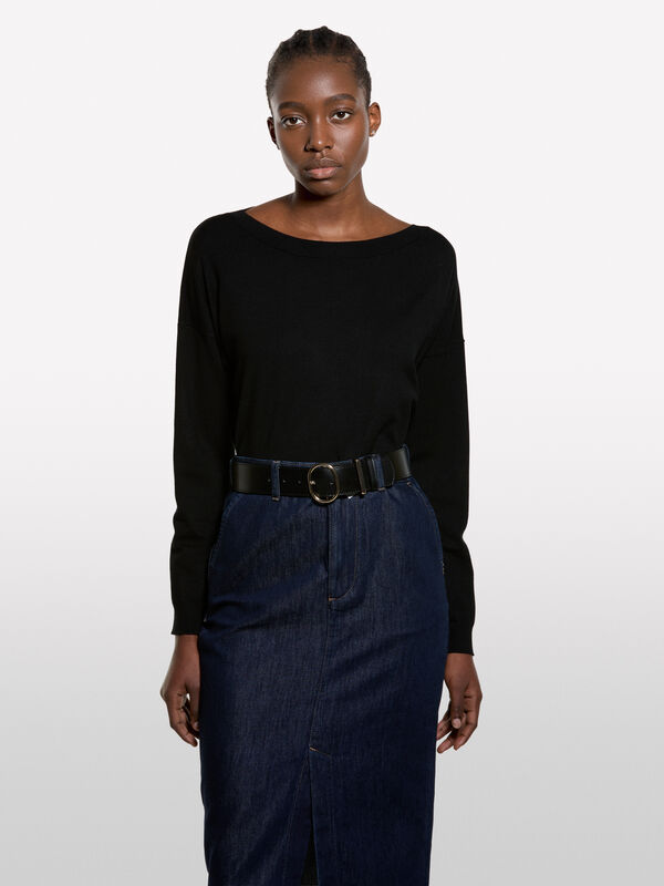 Maglia over fit - maglie scollo a barchetta da donna | Sisley