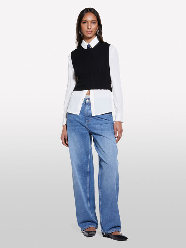 Top in maglia nero - top da donna | Sisley