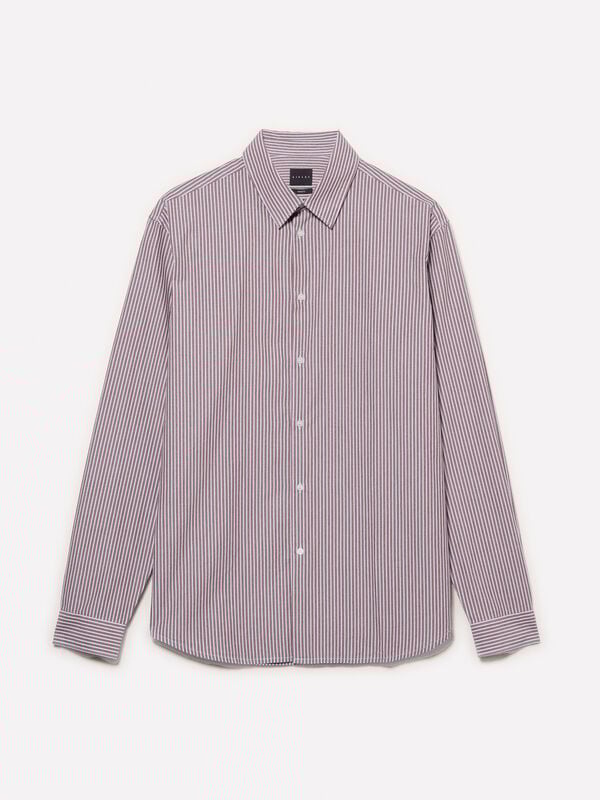 Camicia rosa tinto filo Camicia rosa tinto filo - camicie regular da uomo | Sisley