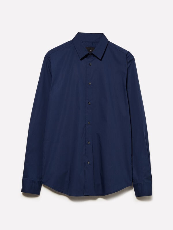 Camicia slim fit blu - camicie slim fit da uomo | Sisley