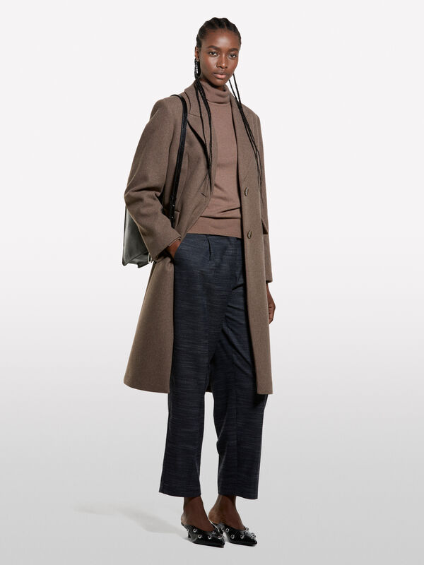 Maglia dolcevita marrone - maglie collo alto da donna | Sisley