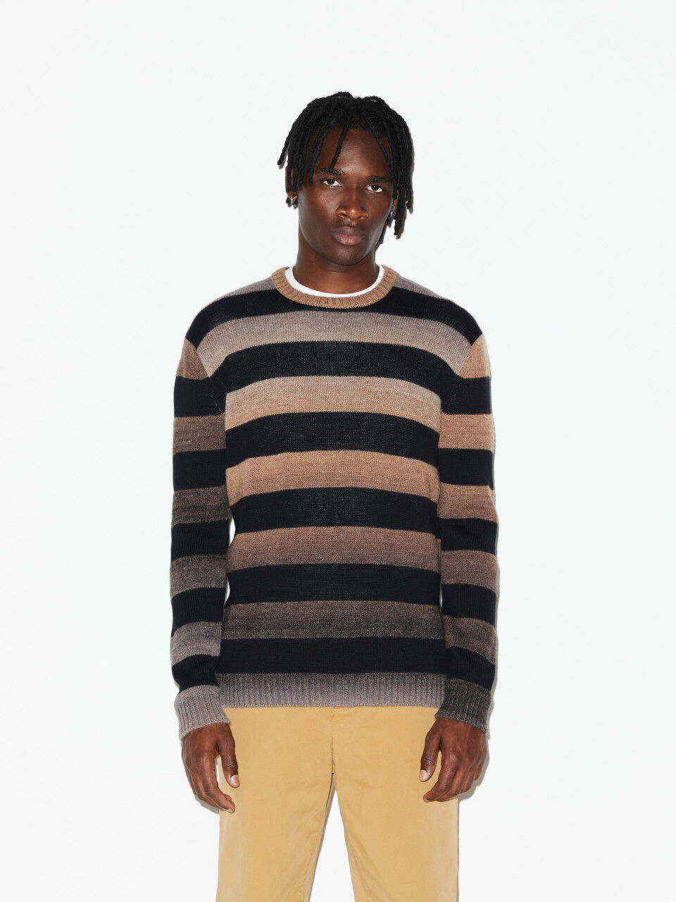 Sisley V Neck Sweater L/S Maglione Uomo 