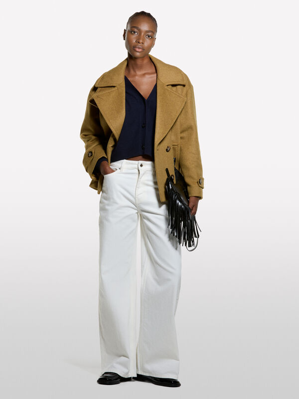 Cardigan over fit blu scuro - cardigan da donna | Sisley