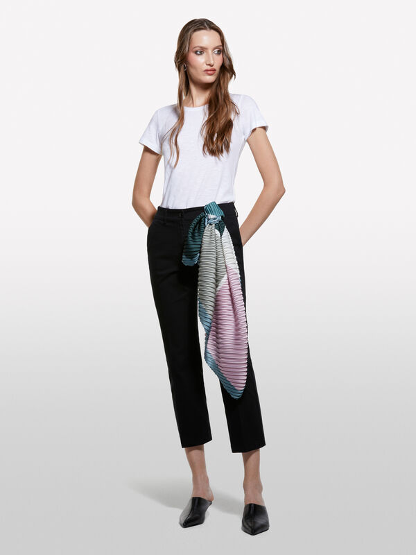 Pantaloni flare fit neri - pantaloni flare da donna | Sisley