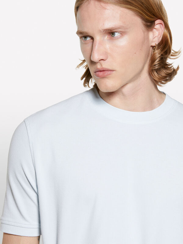 T-shirt azzurro chiaro a maniche corte - t-shirt a manica corta da uomo | Sisley