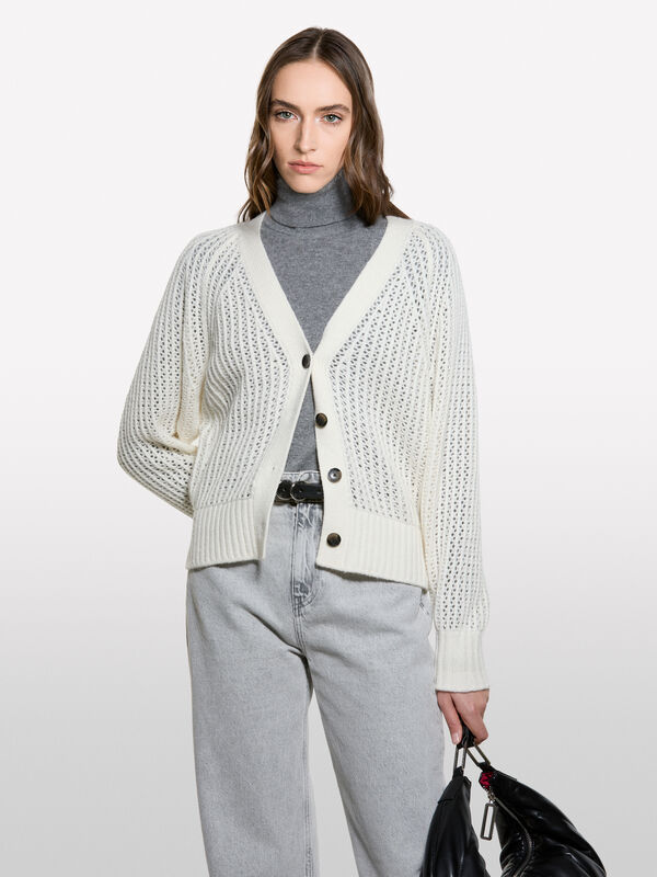 Cardigan traforato - cardigan da donna | Sisley