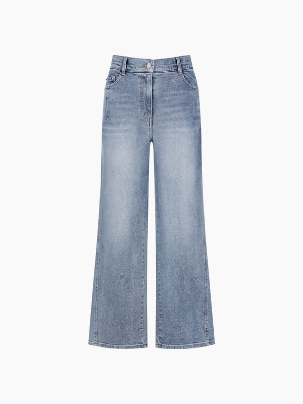 Jeans blu ampi  - sisley k jeans larghi | Sisley K