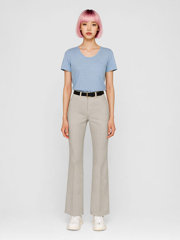 T-shirt blu con taschino - sisley k  t shirt manica corta | Sisley K