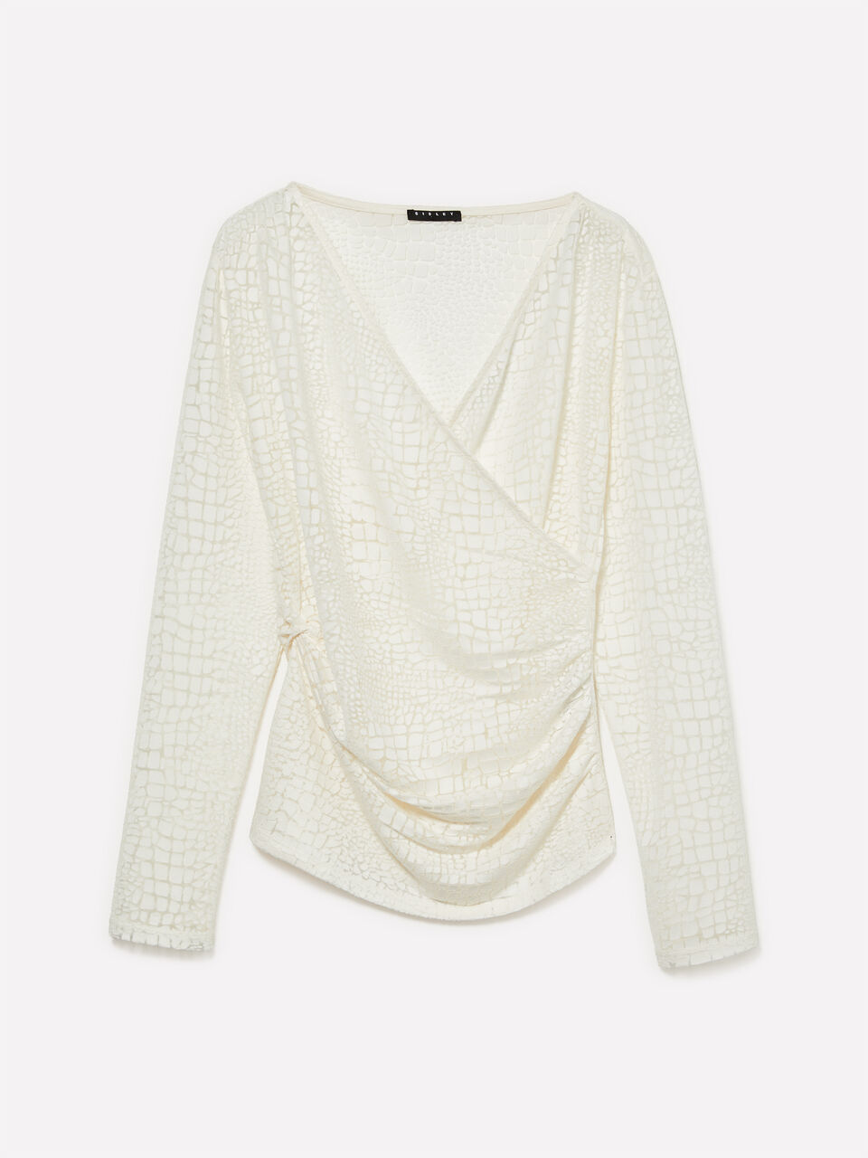 MAGLIA SCOLLO V M/L Donna image number null