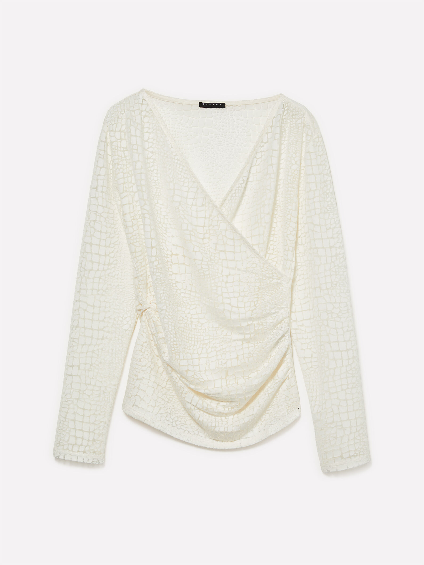 MAGLIA SCOLLO V M/L Donna image number null