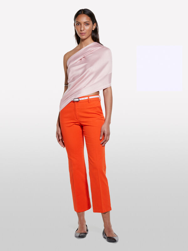 Pantaloni flare fit rossi - pantaloni flare da donna | Sisley