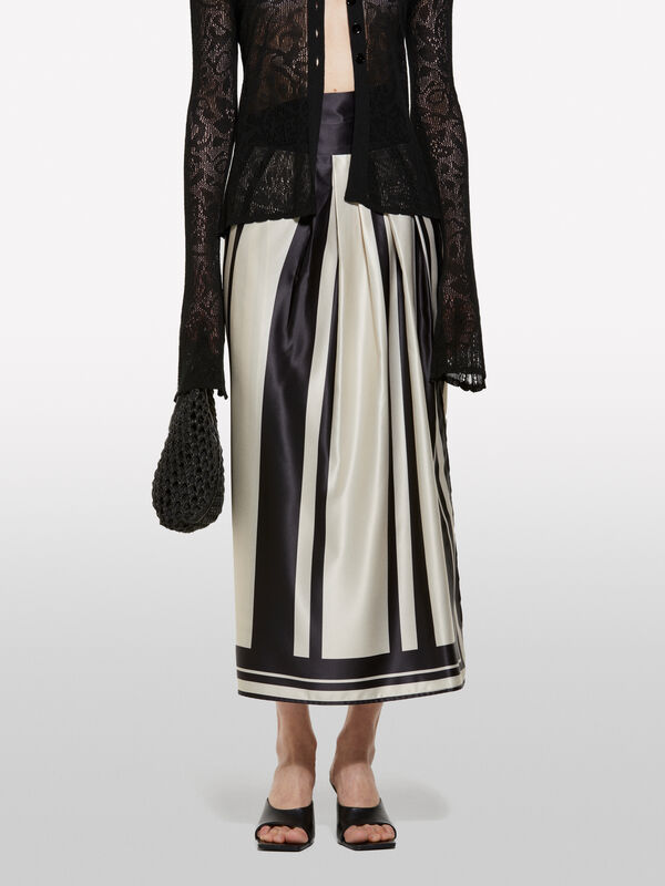 Sarong stampato fondo chiaro - gonne midi, longuette donna | Sisley