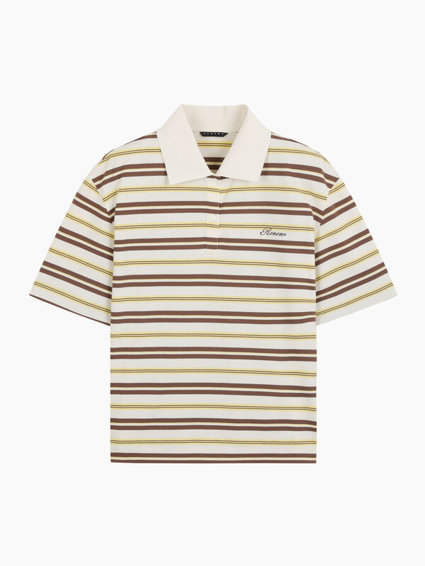 Polo bianca a righe Polo bianca a righe - sisley k  t shirt manica corta | Sisley K