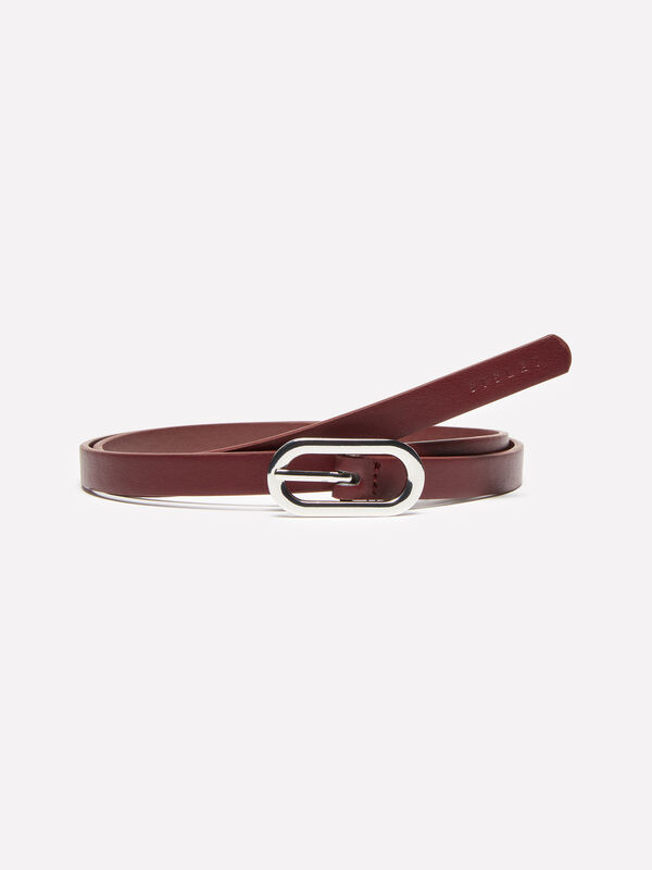 Cintura sottile bordeaux - cinture da donna | Sisley