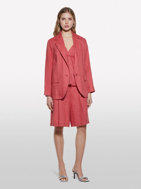 Blazer fard 100% lino Blazer fard 100% lino - blazer da donna | Sisley