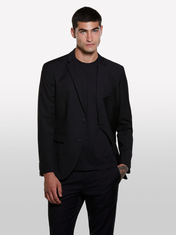 Blazer sartoriale nero - blazer da uomo | Sisley