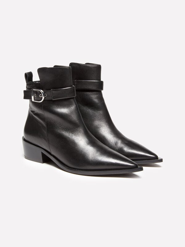 Texani neri in 100% pelle - stivali e stivaletti da donna | Sisley