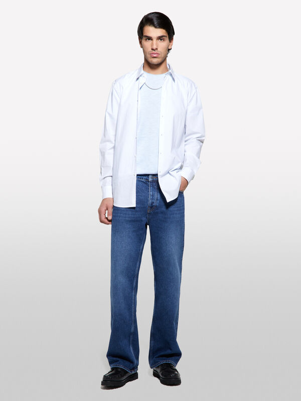 T-shirt a maniche corte slim fit blu - t-shirt a manica corta da uomo | Sisley