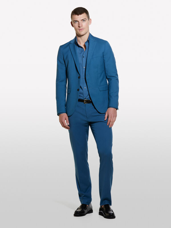 Blazer formale blu slim fit - blazer da uomo | Sisley