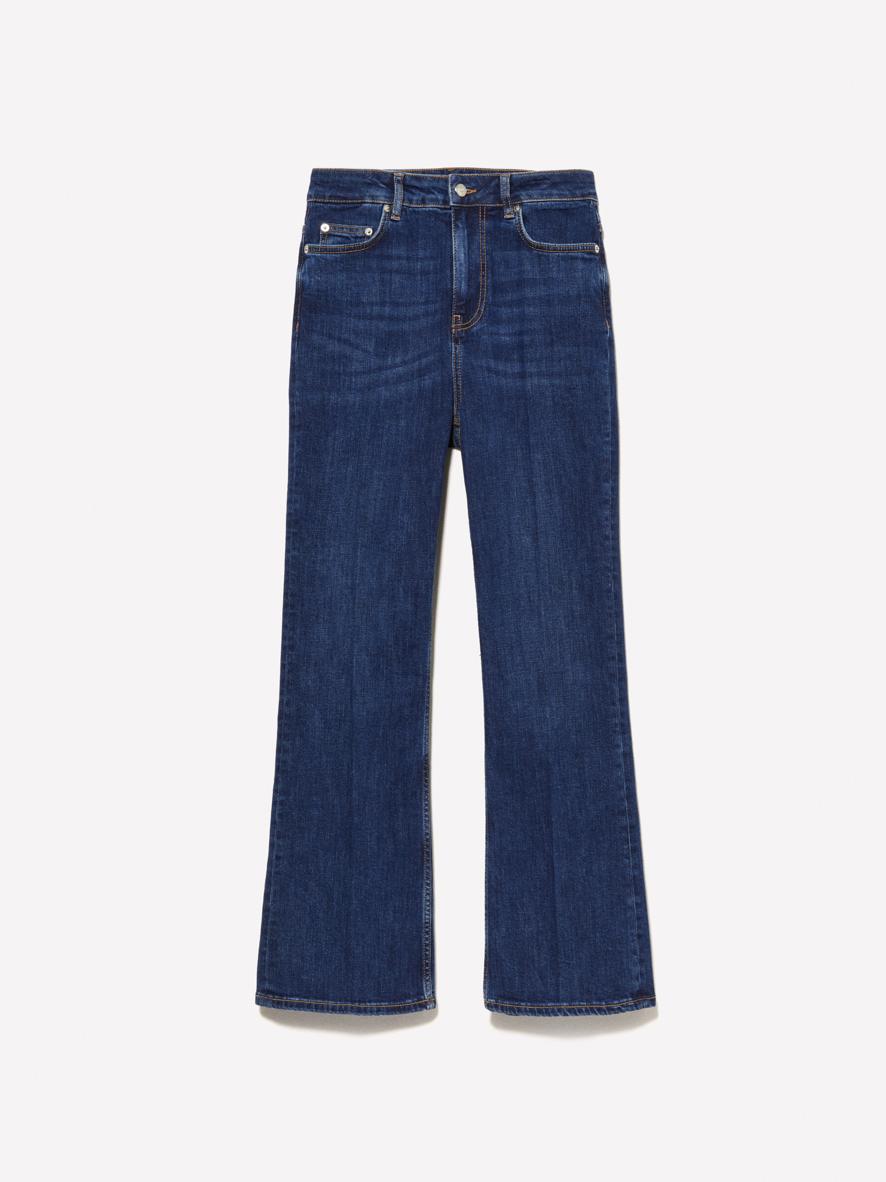 Jeans a vita alta blu scuro Blu Scuro Sisley