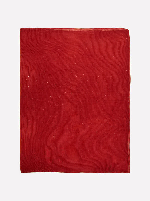 Sciarpa con plissé brillantinato - sciarpe e foulard da donna | Sisley