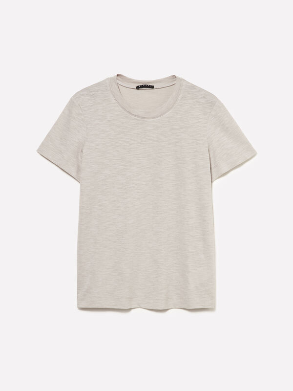 T-shirt girocollo - t-shirt a manica corta da donna | Sisley