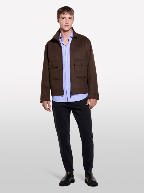 Camicia slim fit blu - camicie slim fit da uomo | Sisley