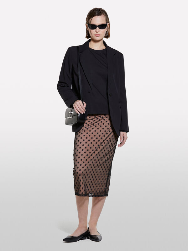 T-shirt a maniche lunghe nera - t-shirt a manica lunga da donna | Sisley