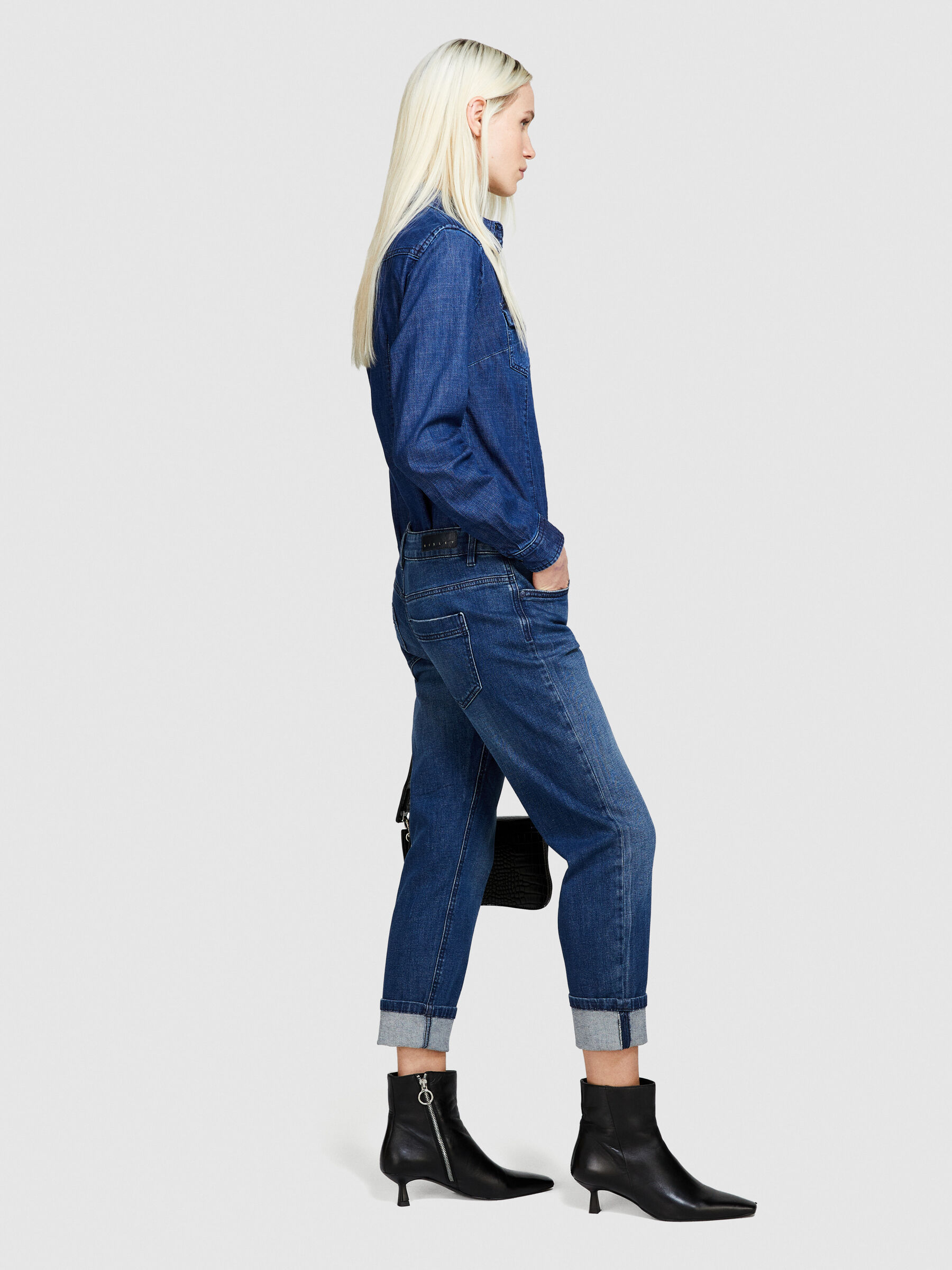 Salopette jeans sisley top