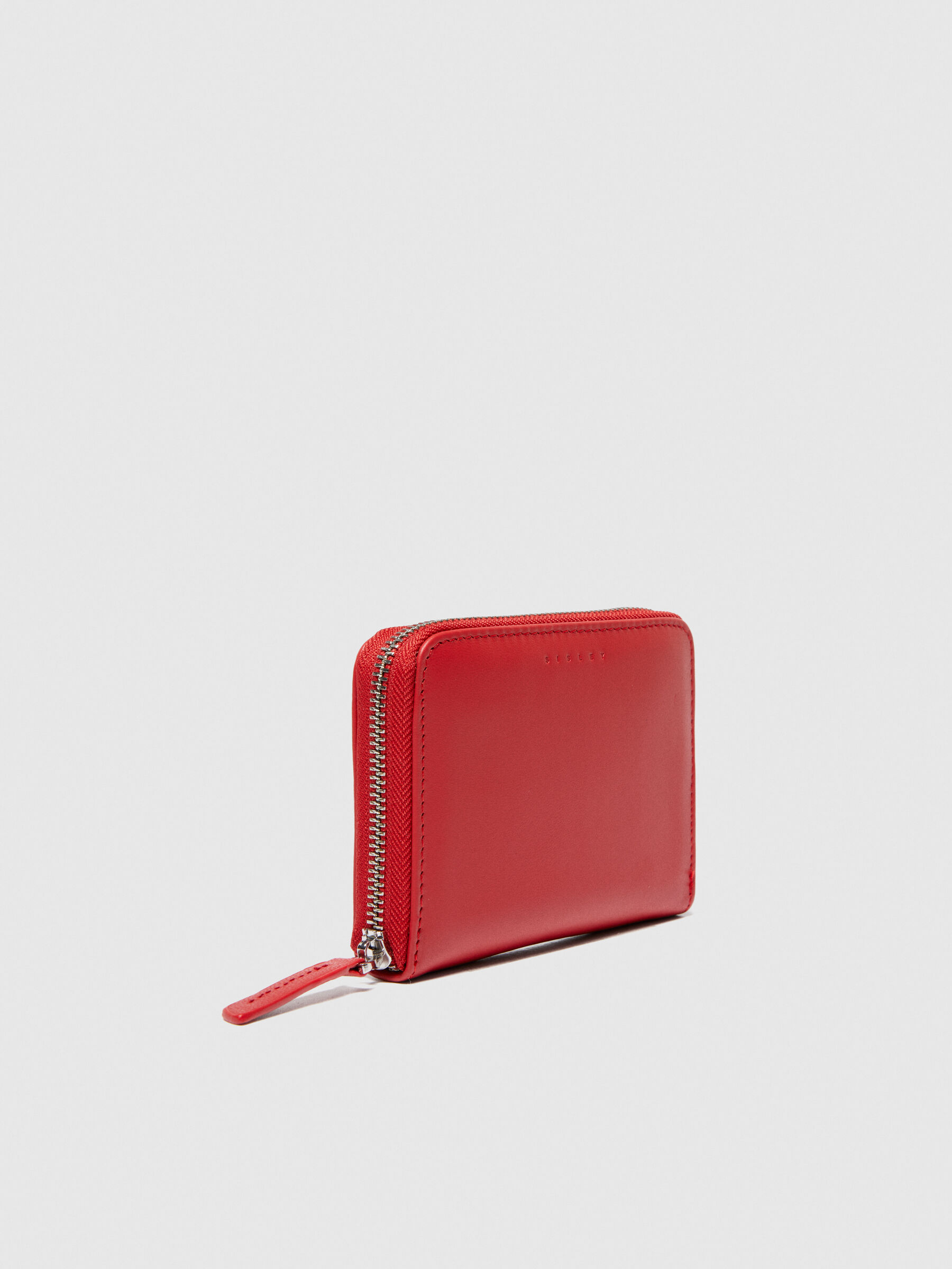 Portafoglio in pelle Rosso Donna Sisley