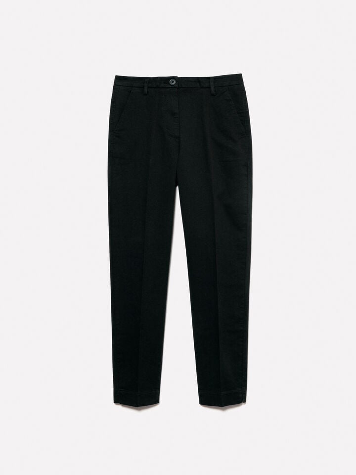 Pantaloni Chino Pantaloni Pelle Sisley Pantaloni Sisley In Pelle