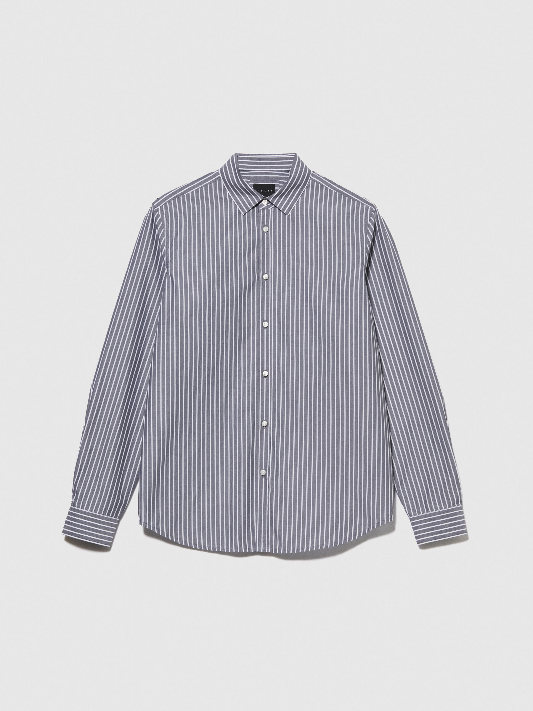 Camicia a righe Grigio Chiaro Uomo Sisley