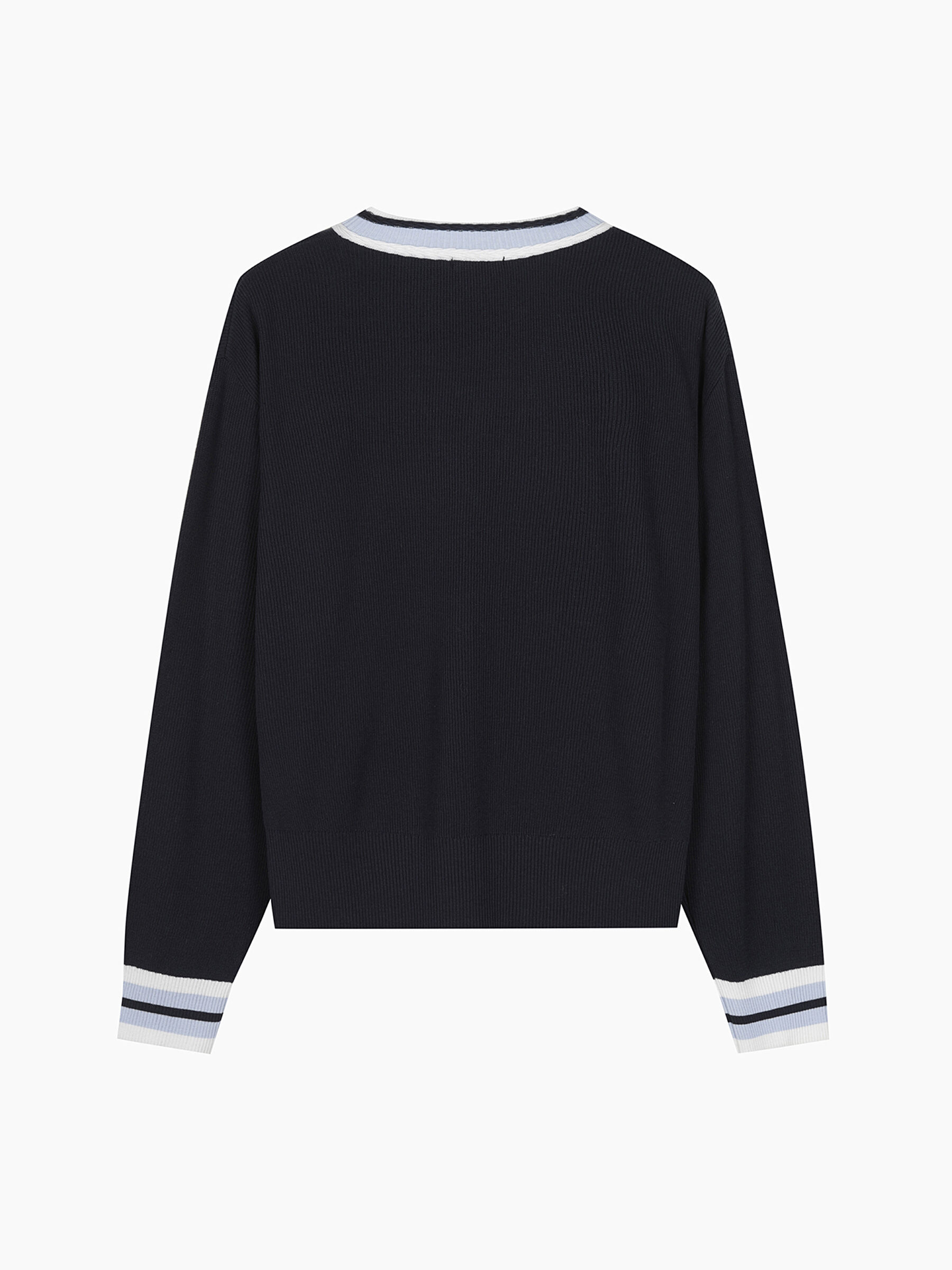 MAGLIA SCOLLO V M/L Donna image number null