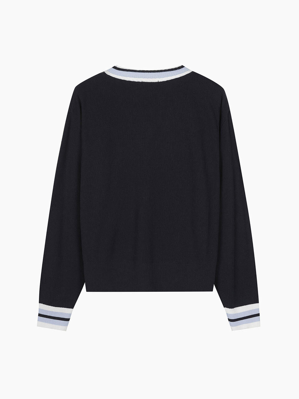 MAGLIA SCOLLO V M/L Donna image number null