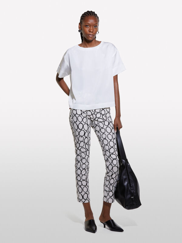 Blusa bianca a maniche corte - bluse da donna | Sisley