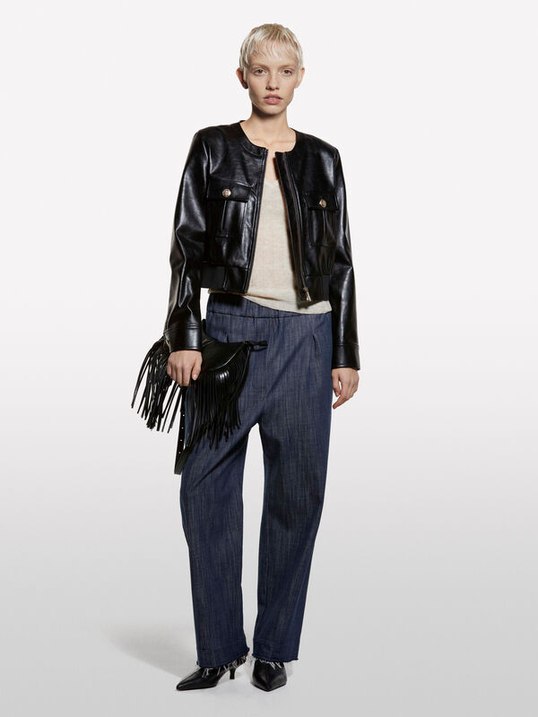 Canotta in maglia bianco panna - top da donna | Sisley