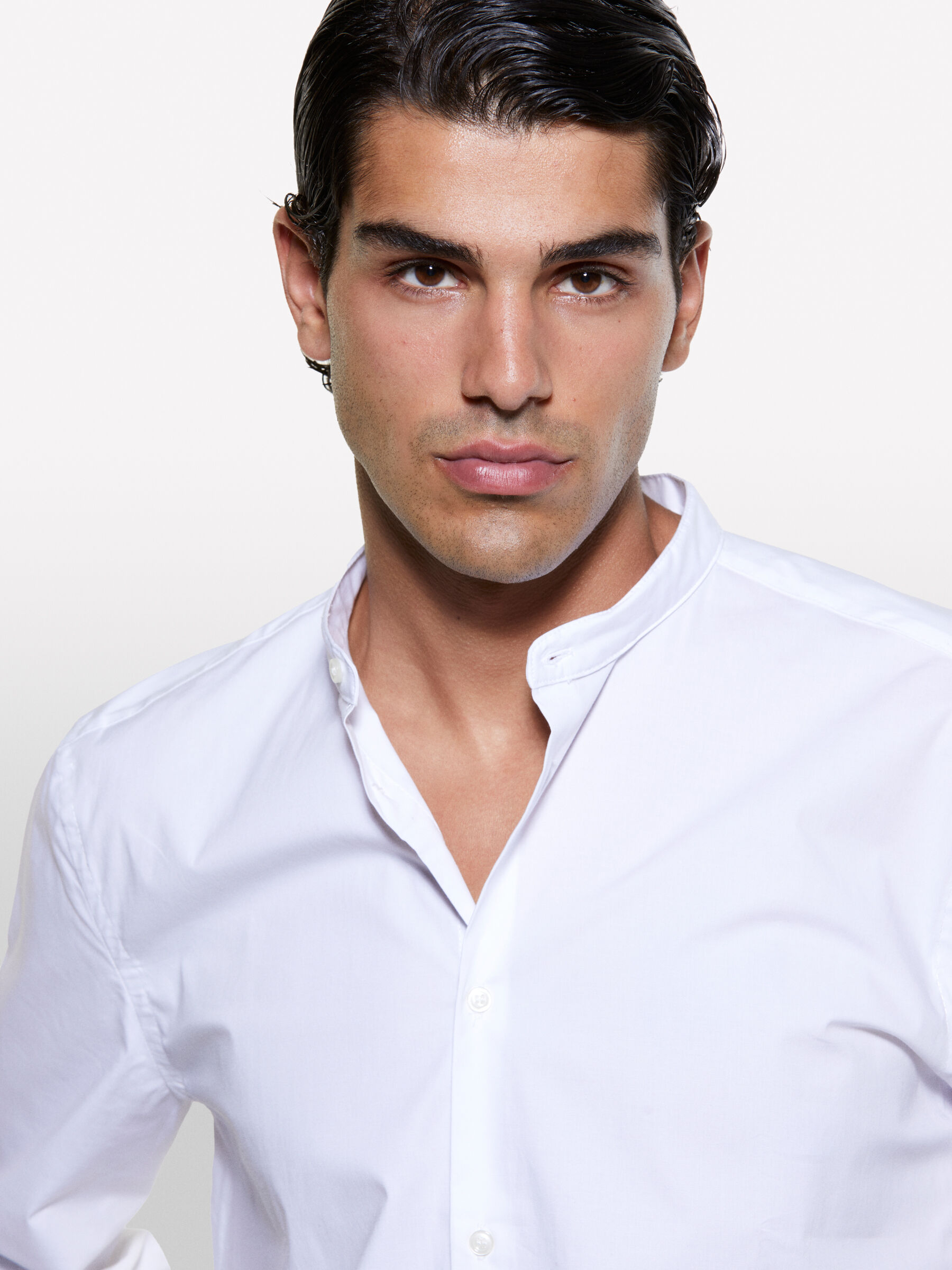 Camicia bianca sisley clearance