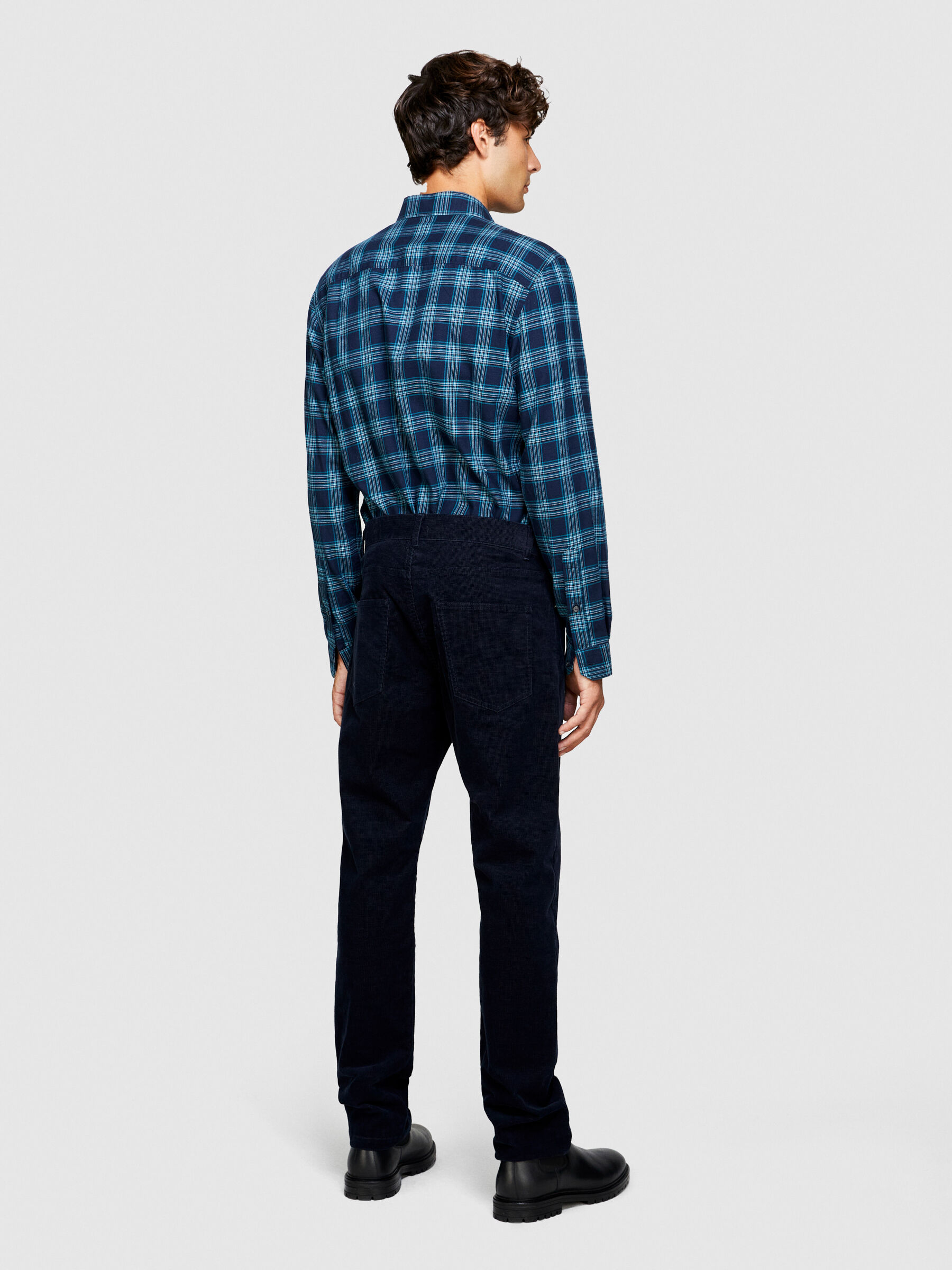 Pantaloni in velluto Blu Scuro Uomo Sisley