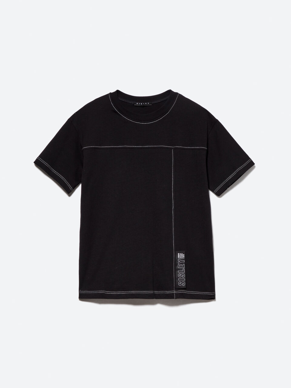 T-shirt con etichetta logata Bambino image number null