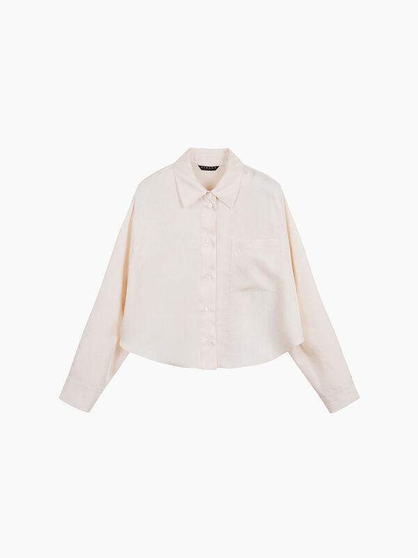 Camicia crema in satin - sisley k camicie | Sisley K