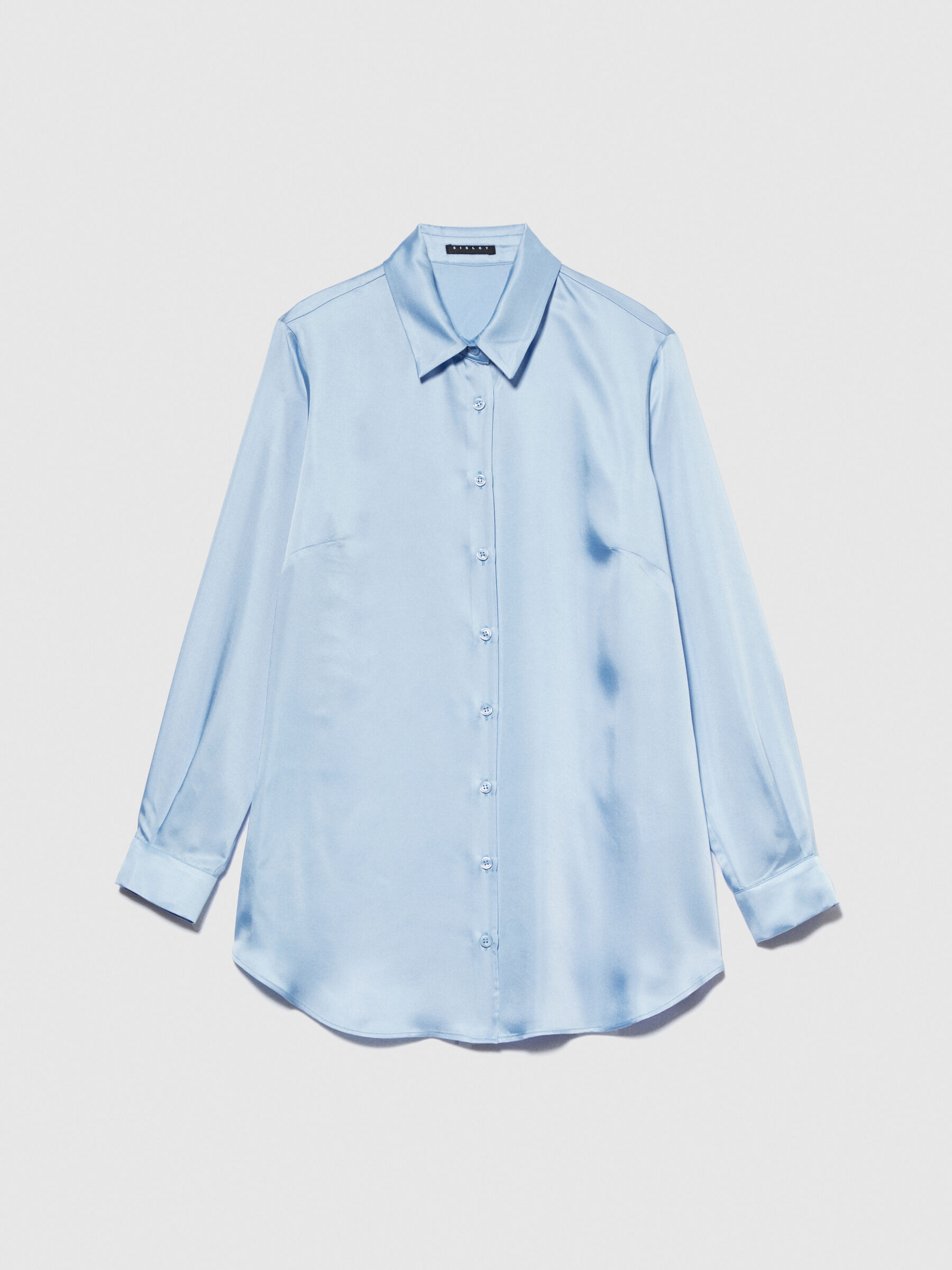 Camicia shop raso azzurra