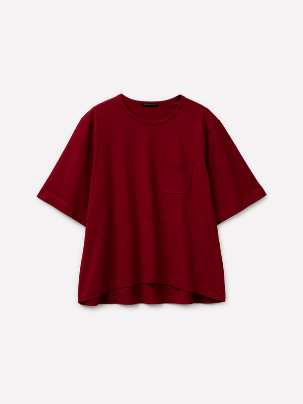 T-shirt svasata in puro cotone - t-shirt a manica corta da donna | Sisley